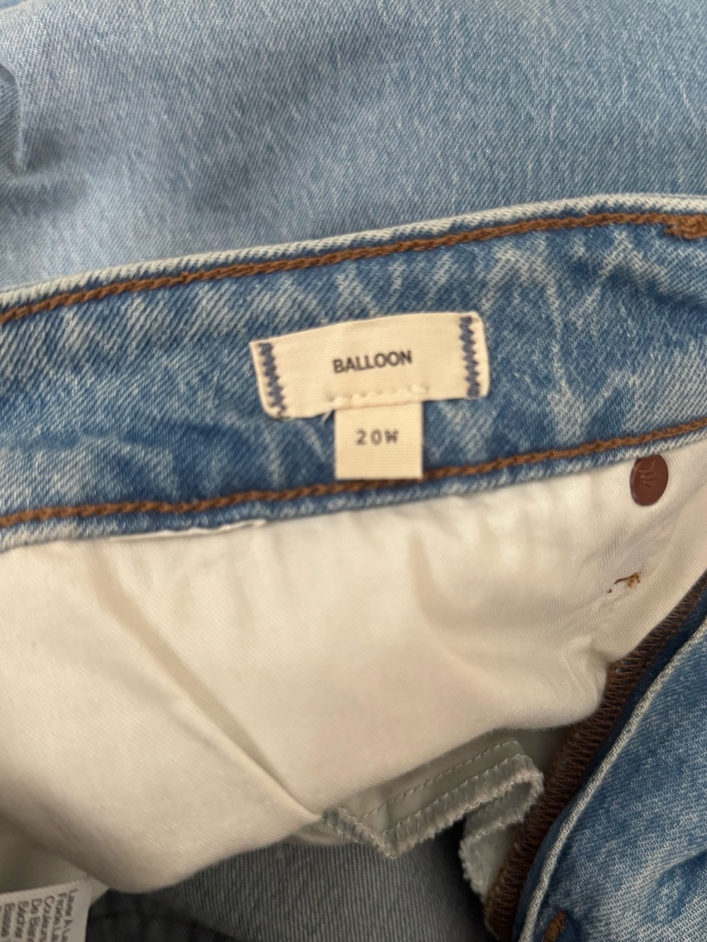 Madewell Light Blue Balloon Jean New Classic - Picture 8 of 8